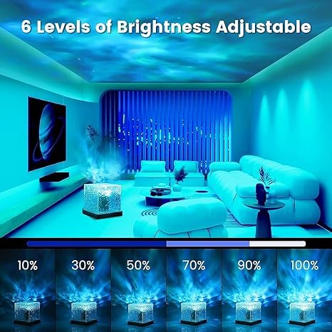 Ocean View Ripple Effect Night Light Aura Lamp