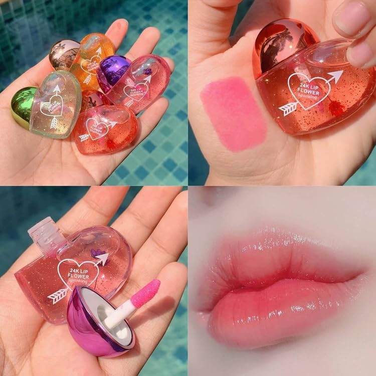 Multi-color Cute La La Love Transparent Lip Gloss Tint