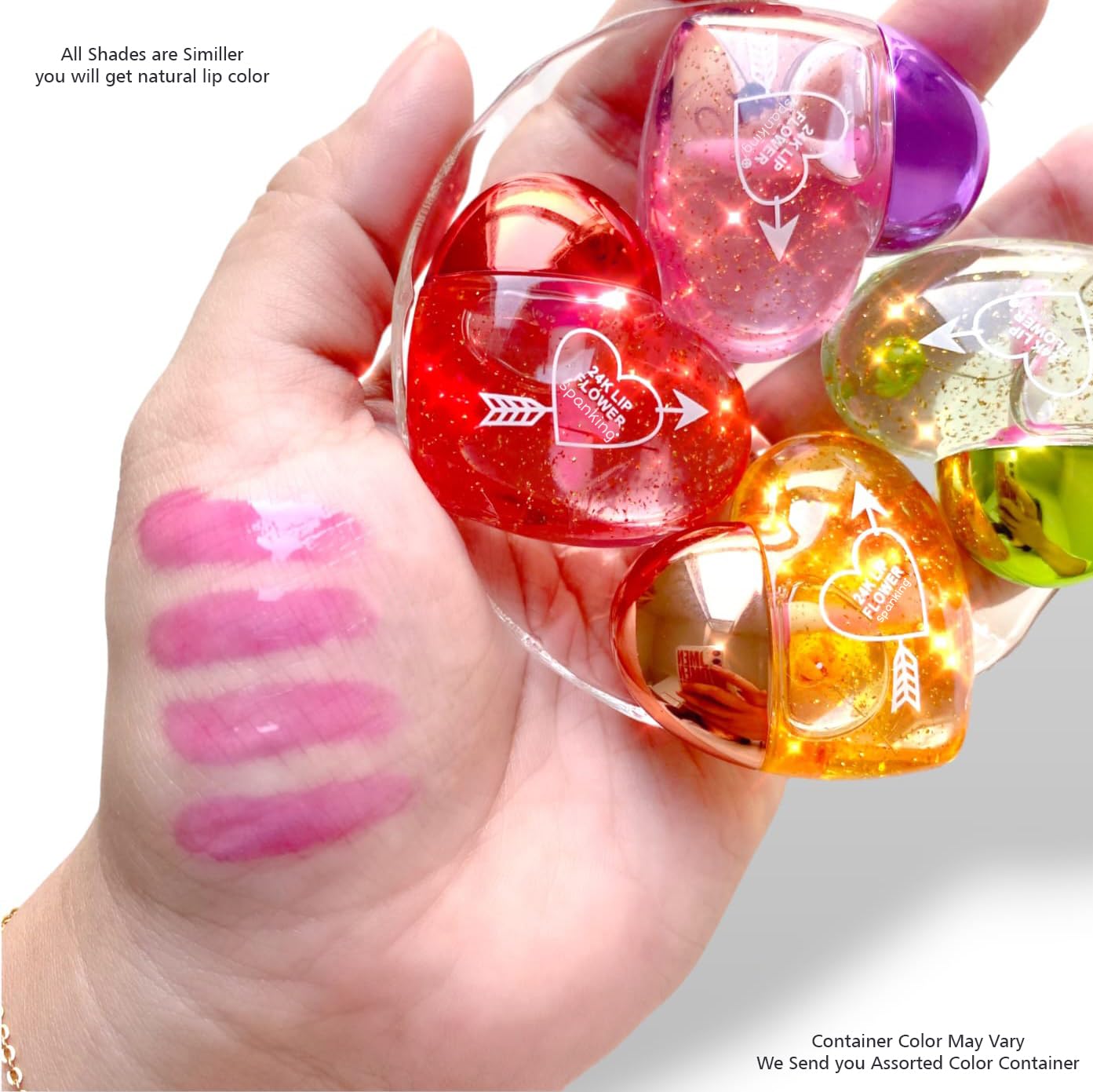 Multi-color Cute La La Love Transparent Lip Gloss Tint