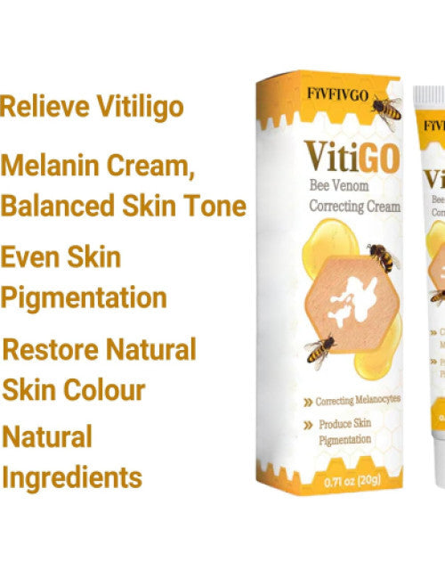 Bee Venom Vitiligo Treatment Cream, Fivfivgo Vitiligo Treatment Cream, Bee Venom Treatment Cream (1PC)