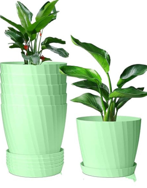 Round Flower Pots for Plants, Home Indoor & Outdoor Planters